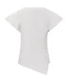 Isabel Marant Short Sleeved Asymmetric-hem T-shirt In White