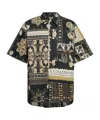 Isabel Marant Garlonn Printed Cotton-poplin Shirt In Green