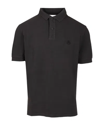 Isabel Marant Short-sleeved Polo Shirt In Black