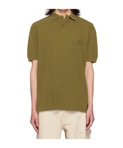 Isabel Marant Short-sleeved Polo Shirt In Green