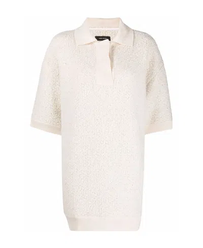 Isabel Marant Short-sleeved Sweater In White