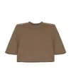 Isabel Marant Crewneck Cropped T-shirt In Brown