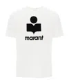 Isabel Marant Marant Karman T Shirt With Flocked Logo In White
