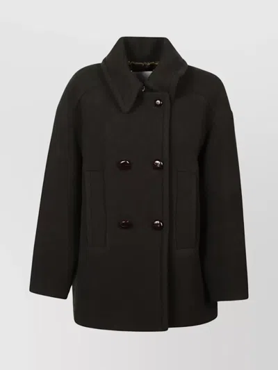Isabel Marant Short Wool Coat Double-breasted Design