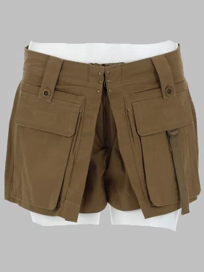 Isabel Marant Chic Cotton Mini Shorts For Women In Brown