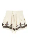 Isabel Marant Kriss Ge Shorts In Ecru In Beige