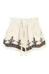 Isabel Marant Kriss Ge Shorts In Ecru In Beige