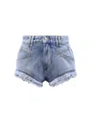 Isabel Marant Eneidala Mini Denim Shorts In Blue