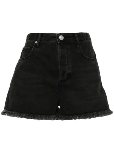 Isabel Marant Shorts Denim Lesia In Black