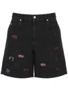 Isabel Marant Belt-loop Shorts In Faded Black