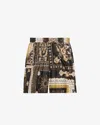 Isabel Marant Black Gregorian Shorts In Black-ochre