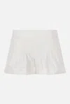 Isabel Marant Cybila Gathered Cotton Shorts In White