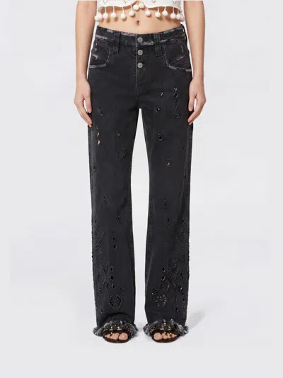 Isabel Marant Black Alison Denim Jeans In Blue