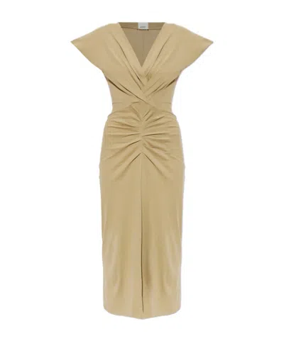 Isabel Marant Short-sleeved Dress In Brown