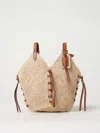 Isabel Marant Mini Tampa Raffia Shoulder Bags In Beige