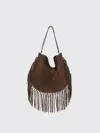 Isabel Marant Oskan Soft Large Suede Shoulder Bag In Brown