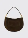 Isabel Marant Bronze Oskan Shoulder Bag In Brown