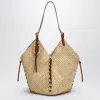 Isabel Marant 25p Tampa Leather-trimmed Raffia Bucket Bag In Pink