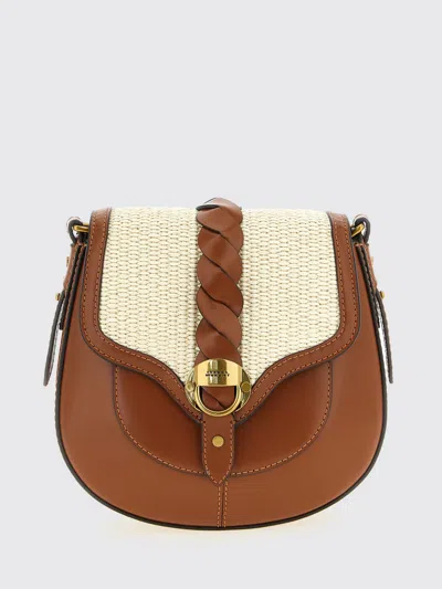 Isabel Marant Mini Shoulder Bag With Artistic Design In Brown
