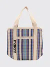 Isabel Marant Darwen Nylon Shoulder Bag With Striped Pattern In Multi