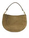 Isabel Marant Studded Suede Shoulder Bag With Adjustable Strap