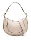 Isabel Marant Oskan Stud-embellished Shoulder Bag In Beige