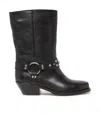 Isabel Marant 'anyta' Black Ankle Boots With Studs