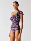 Isabel Marant Sicilya One Piece Pink/blue 34 In Faded Night