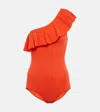 Isabel Marant Sicilya Swimsuit In Orange