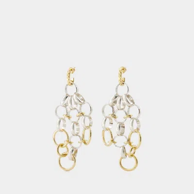 Isabel Marant Mini Chic Statement Earrings In Gray