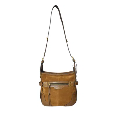 Isabel Marant Sierra Hobo Bag In Cognac Suede