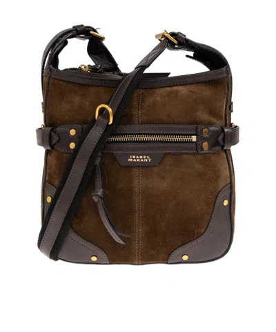 Isabel Marant Logo Shoulder Bag In Black