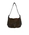 Isabel Marant Adjustable Strap Shoulder Bag In Black