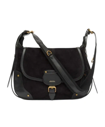 Isabel Marant Sierra Mailman Bag In Black