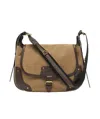 Isabel Marant Small Sierra Canvas Shoulder Bag In Brown