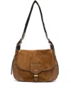 Isabel Marant Sierra Shoulder Shoulder Bag In Leather Color Suede In Brown