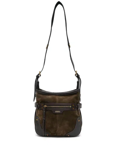 Isabel Marant Sierra Small Leather Hobo Bag In Blue