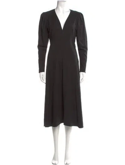 Pre-owned Isabel Marant Silabi Midi Length Dress In Black