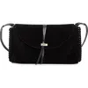 Isabel Marant Silao Suede Shoulder Bag In Black