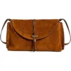 Isabel Marant Silao Suede Shoulder Bag In Cognac