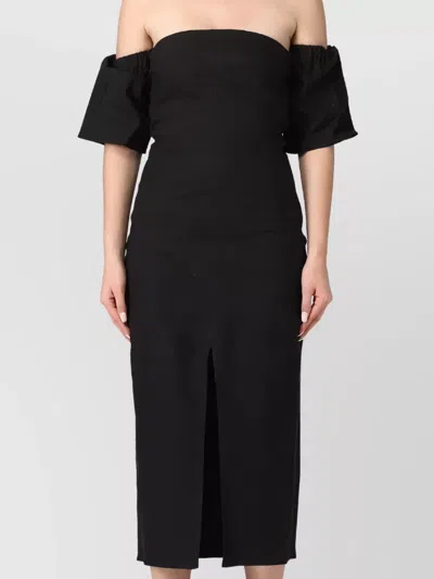 ISABEL MARANT SILHOUETTE MIDI OFF-SHOULDER SLIT