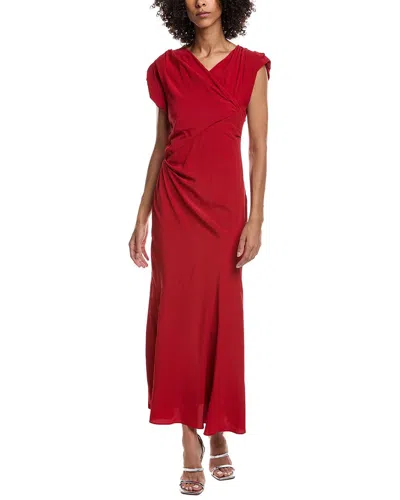 Isabel Marant Silk-blend Midi Dress In Red