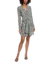 Isabel Marant Silk-blend Mini Dress In Multi