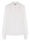 Isabel Marant Silk Embroidered Shirt In White