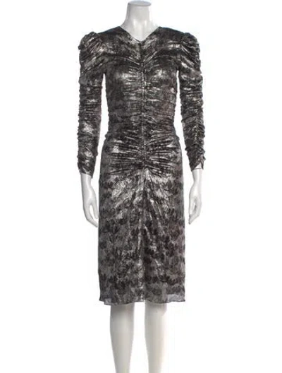 Pre-owned Isabel Marant Silk Knee-length Dress