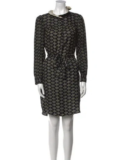 Pre-owned Isabel Marant Silk Knee-length Dress In Black