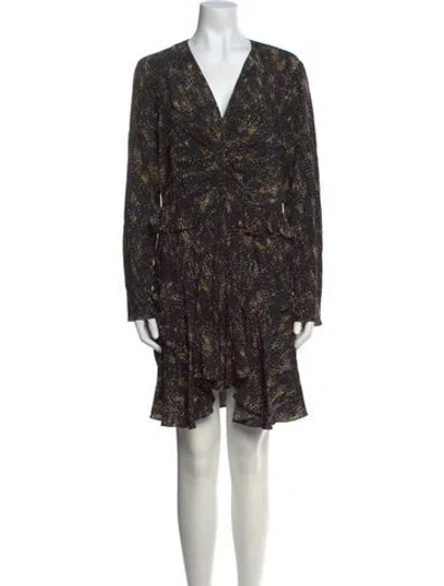 Pre-owned Isabel Marant Silk Knee-length Dress In Black
