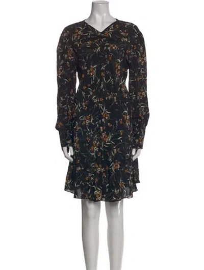 Pre-owned Isabel Marant Silk Knee-length Dress In Black