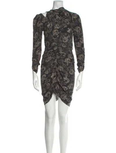 Pre-owned Isabel Marant Silk Knee-length Dress In Multi