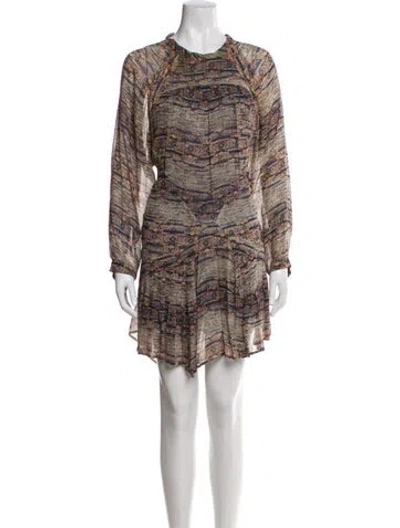 Pre-owned Isabel Marant Silk Knee-length Dress In Neutral
